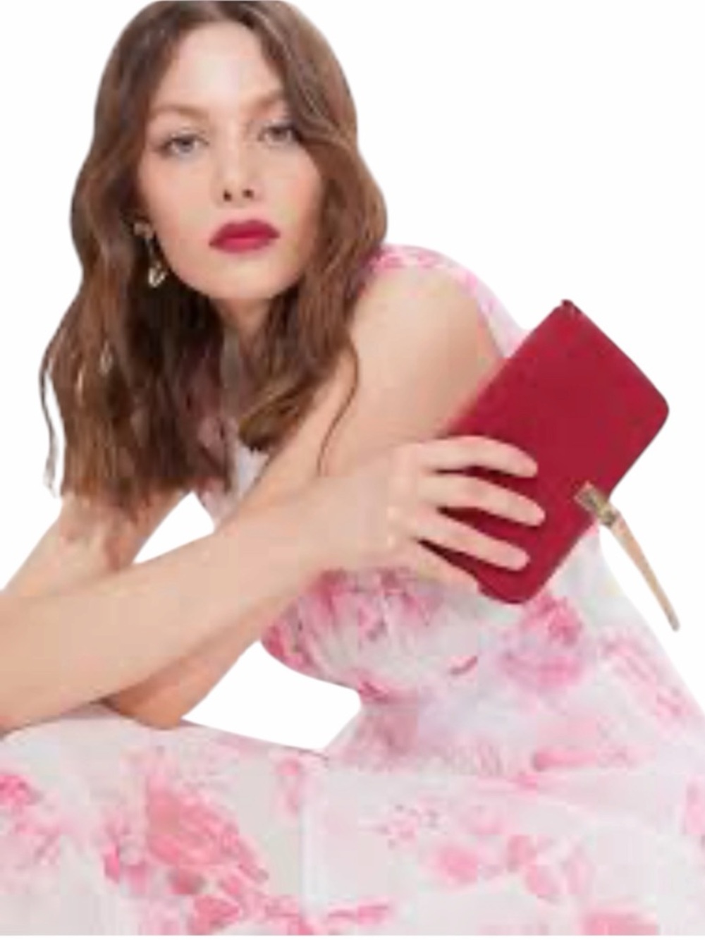 Romantic Pink Floral Maxi Dress Cottagecore Chiffon Feminine Size Small - Picture 7 of 12